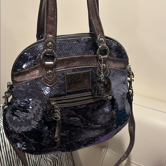 Coach Poppy Spotlight Sequins Shoulder Bag - Picture 16 of 17